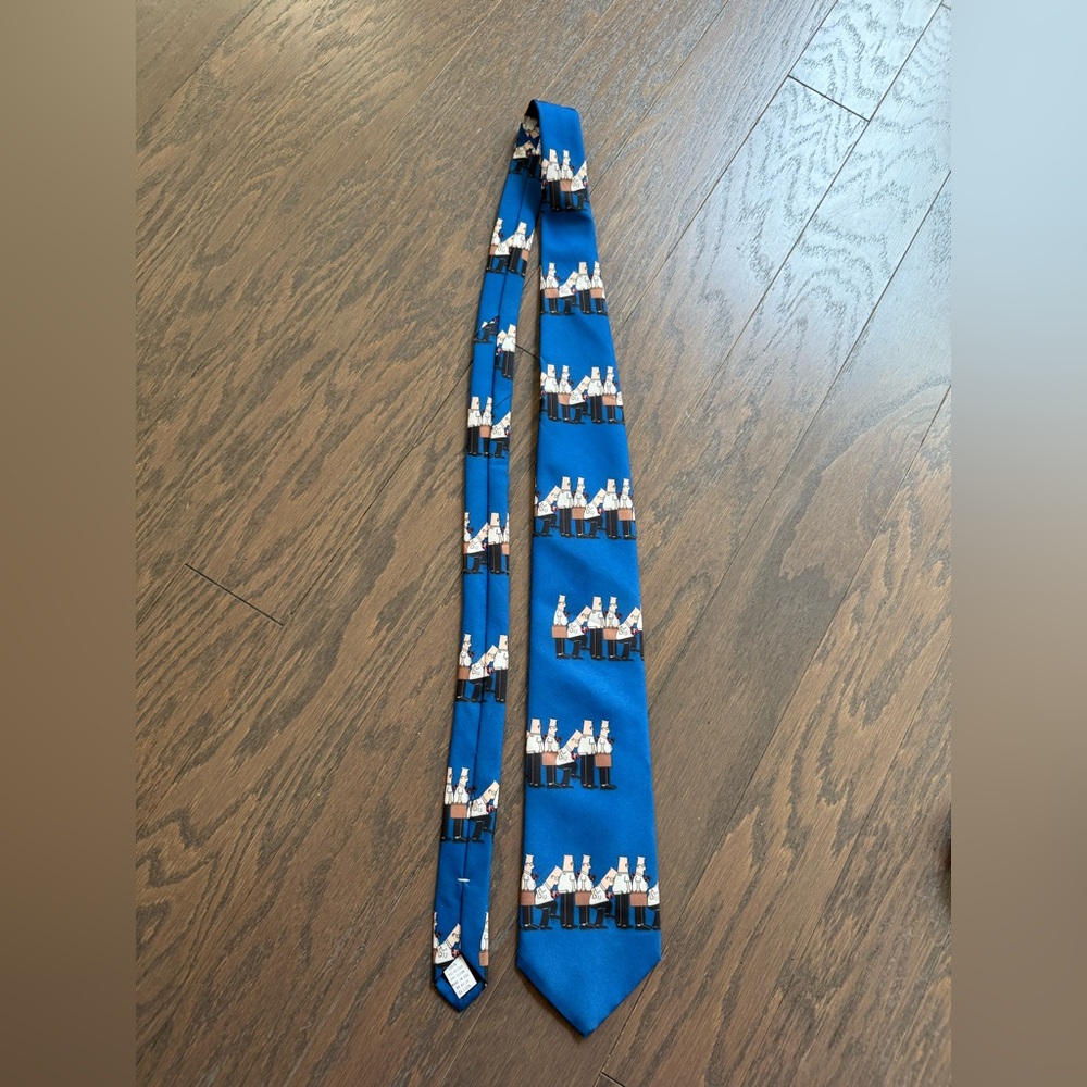 Men's Ralph Marlin Tie Necktie DILBERT CARTOON GOING TO WORK MADE IN USA